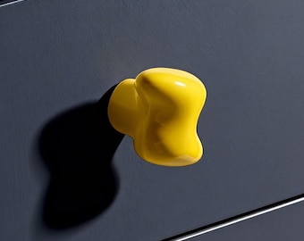 手作りのセラミック製ドアノブ｜家具の引き出し用取っ手｜キッチンリフォーム