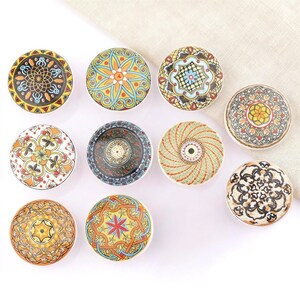 Vintage Ceramic Knobs | Colorful Drawer Pulls | Cabinet Hardware for Home