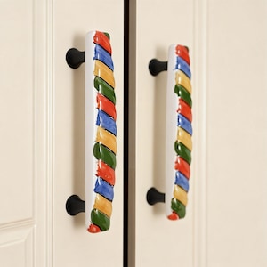 Cute Ceramic Knobs | Handmade Cabinet Pulls | Dresser & Drawer Hardware