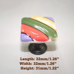 Boho Ceramic Drawer Knobs | Kitchen Cabinet Handles | Furniture Hardware image 3