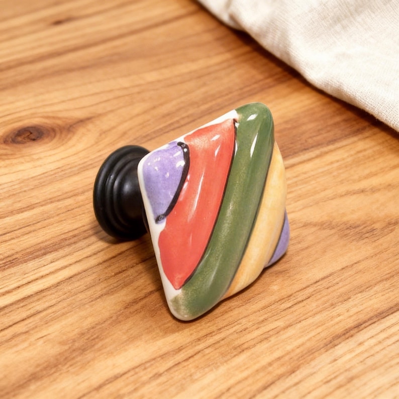 Boho Ceramic Drawer Knobs | Kitchen Cabinet Handles | Furniture Hardware image 2