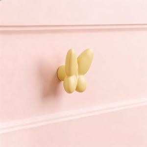 Pomello per cassetto in ceramica a forma di farfalla, accessori per la cameretta delle bambine, per armadio e ripostiglio.