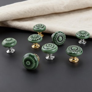 Ceramic Cabinet Knobs | Handmade Furniture Pulls | Home Decor Hardware