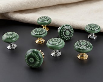 Ceramic Cabinet Knobs | Handmade Furniture Pulls | Home Decor Hardware