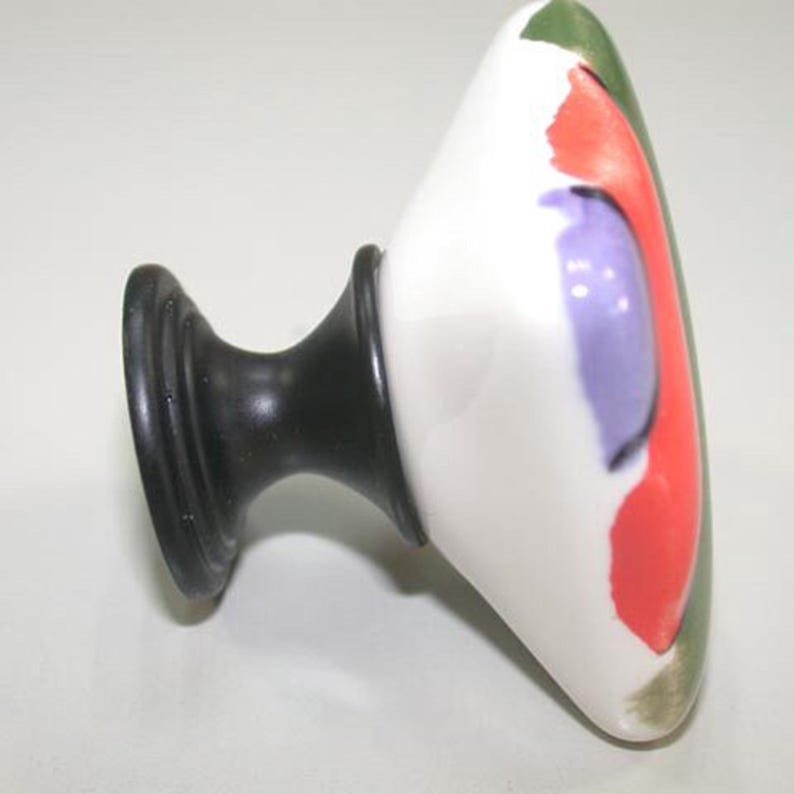 Boho Ceramic Drawer Knobs | Kitchen Cabinet Handles | Furniture Hardware image 5