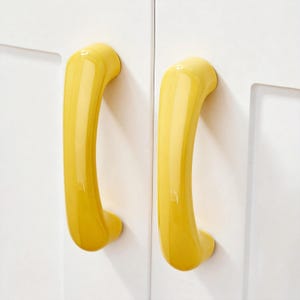 Colorful Cartoon Heart Ceramic Pull, Kids Room Drawer Knob