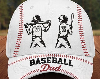 Custom Baseball Dad Cap for Him, Father's Day Present, from Son, Daughter, Baseball Game Day Gift, Sport Spirit Present, Baseball Lover Gift
