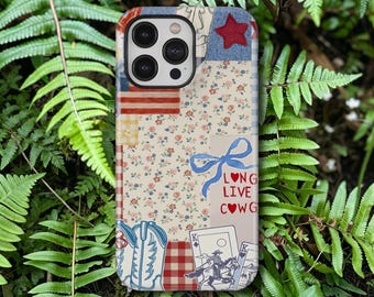Capa para celular com estampa de cowboy do Velho Oeste, estilo retrô, compatível com iPhone 17, 16, 15, 14, 13, 12, 11 Pro Max, Samsung Galaxy S26, S25, S24 Ultra.
