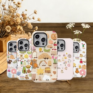 Cute Jellycat Inspired Phone Case, Whimsical Fall Phone Accessory, iPhone 17 16 15 14 13 12 11 Pro Max, Samsung S25 S24 S23 S22 S21 Ultra
