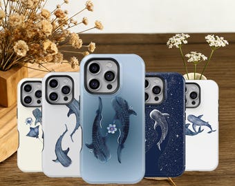 Whale Shark Phone Case Ocean Sealife Cover for iPhone 17 16 15 14 13 12 11 Pro Max, Samsung Galaxy S26 S25 S24 S23 Ultra, Summer phone case