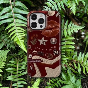 Red Coquette Phone Case, Cherry Patch Phone Cover, Compatible With iPhone 17 16 15 14 13 12 11 Pro Max, Samsung Galaxy S26 S25 S24 S23 Ultra