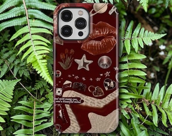 Capa para celular Red Coquette, com estampa de cereja, compatível com iPhone 17, 16, 15, 14, 13, 12, 11 Pro Max, Samsung Galaxy S26, S25, S24, S23 Ultra.