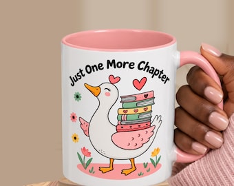 Just One More Chapter Duck Accent Coffee Mug | Book Lover Mug