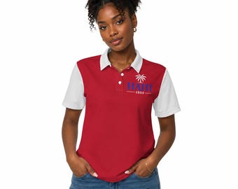 Haiti 1804 Polo Shirt | Unisex Haitian Pride Polo | Red & White Caribbean Heritage Shirt | Haiti Independence Gift