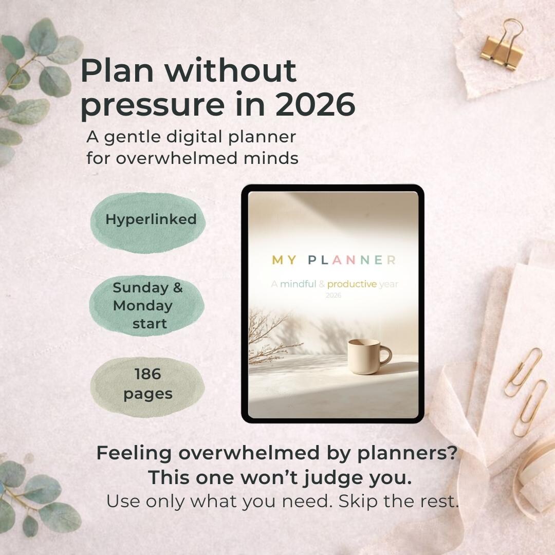 Gentle Digital Planner 2026 | Stress-free Planning for Overwhelmed ...