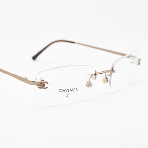 Chanel Rimless Vintage Sunglasses - Etsy