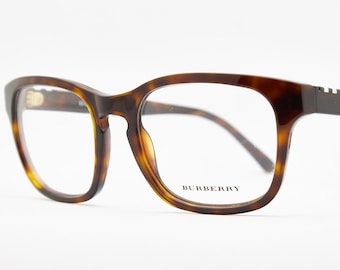 Burberry Tortoiseshell Square Eyeglasses Frame, Italy