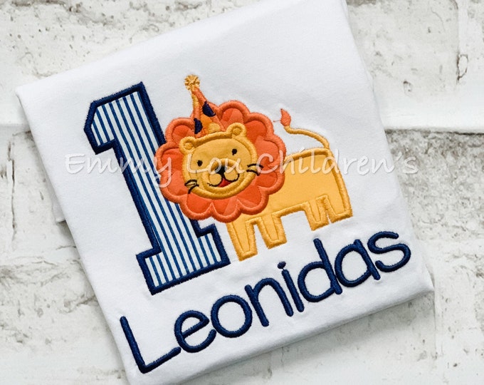 Lion Birthday Shirt, First Birthday Shirt, 1st Birthday Shirt, First Birthday Shirt Toddler, Birthday Shirt Lion, 1st Birthday