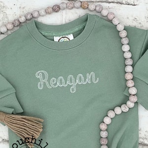 Embroidered Oversized Sweatshirt Bubble, Sweatshirt Romper, Baby Sweatshirt,  Sweatshirt with name, Baby Shower Gift, New Baby Gift,