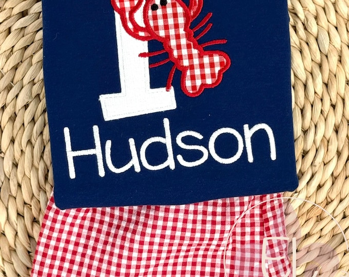 First Birthday Outfit, Boys Birthday Outfit, Boy Birthday Set, Crawfish Birthday, Crawfish Boil, First Birthday Shirt, Pinch Me Im One