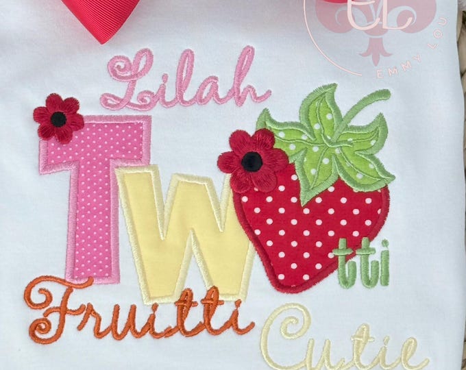 Twotti Fruitti Cutie Birthday Shirt, Second Birthday Shirt, Twotti Fruitti Shirt, 2nd Birthday Shirt, 2nd Birthday Shirt, Fruit Theme