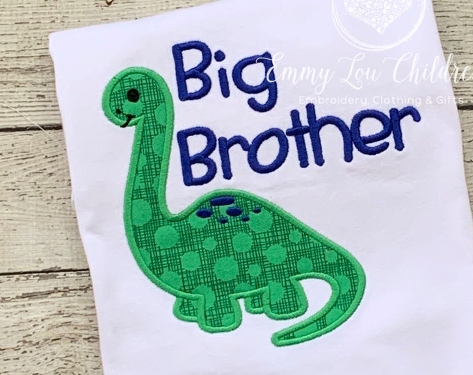 Dinosaur Big Brother Shirt, Pregnancy Announcement
