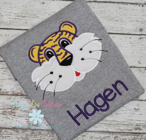 Football Shirt Boy, Purple and Gold Football Shirt, Tiger Football Shirt, Football Shirt Girl, Boys Football Shirt, Girls Football Shirt