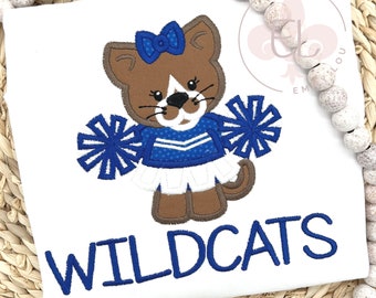 Cheerleader Shirts for Girls, Football Shirts for Girls, Football Shirts for Toddlers, Football Shirts Personalized, Wildcats Football Shirt