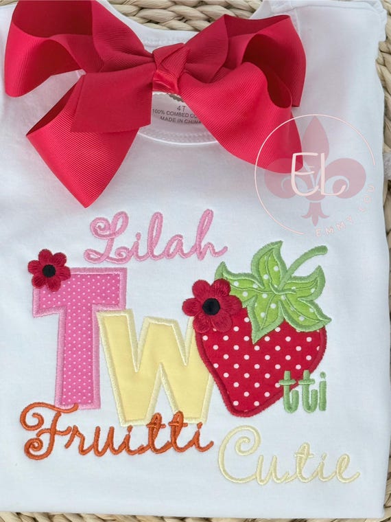 Twotti Fruitti Cutie Birthday Shirt, Second Birthday Shirt, Twotti Fruitti Shirt, 2nd Birthday Shirt, 2nd Birthday Shirt, Fruit Theme