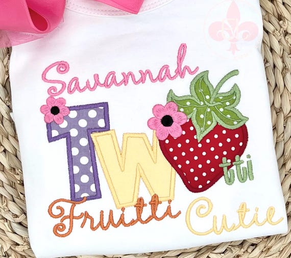 Twotti Fruitti Birthday Shirt, Second Birthday Shirt, Twotti Fruitti Shirt, 2nd Birthday Shirt for Girls, 2nd Birthday Shirt, Fruit Shirt