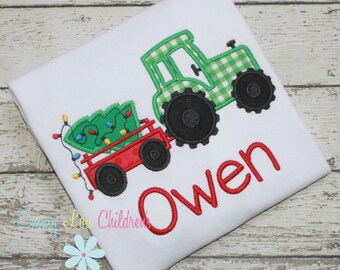 Christmas Shirt Kids, Christmas Shirts, Christmas Shirts for Boys, Christmas Shirts for Girl, Christmas Shirt Toddler, Tractor Shirt,