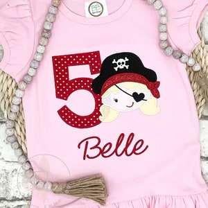 Pirate Shirt Kids, Pirate Birthday Girl, Pirate Birthday, Pirate Shirt, Pirate Shirt Short Sleeved, TShirt, Pirate Shirt Girl Birthday
