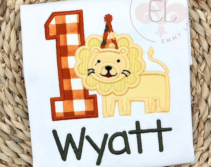 Lion Birthday Shirt, First Birthday Shirt, 1st Birthday Shirt, First Birthday Shirt Toddler, Birthday Shirt Lion, 1st Birthday, Birthday