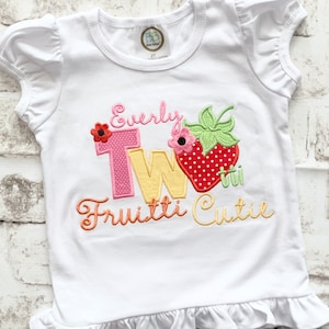 Two-tti Frutti Cutie Second Birthday Party Girl Tee – Sew Sudberry