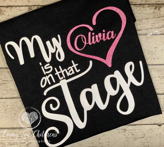 Dance Mom Shirt, Dance Mom, Dance Mom Gifts, My Heart is on that Stage, Ballet Mom Shirt, Dance Competition Shirt, Dance Team Shirt, Gift