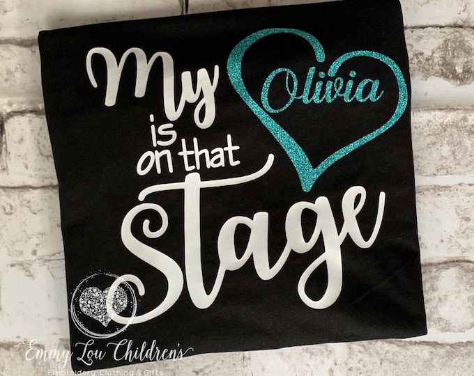 Dance Mom Shirt, Dance Mom, Dance Mom Gifts, My Heart is on that Stage, Ballet Mom Shirt, Dance Competition Shirt, Dance Team Shirt, Gift