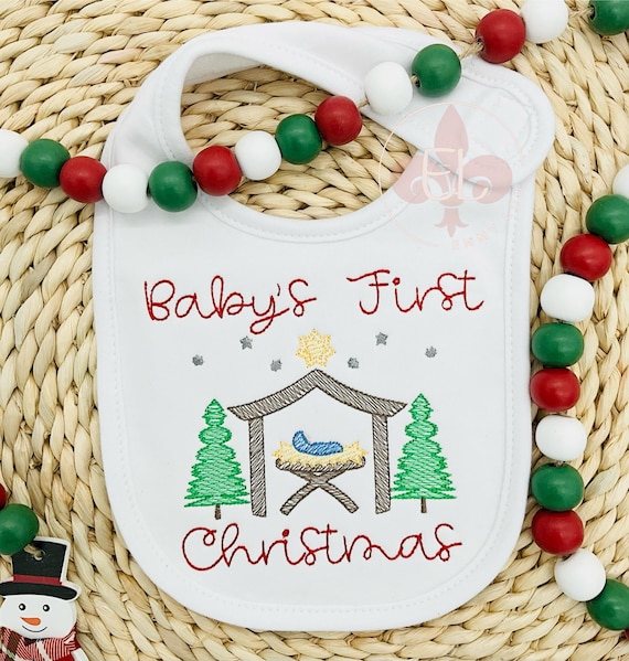 First Christmas Bib, First Christmas Gift, 1st Christmas Bib, Girl First Christmas, Boy First Christmas, Baby First Christmas, 1st Christmas