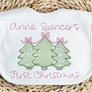 First Christmas Bib - Etsy