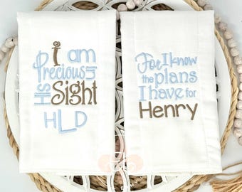 Christian Baby Gift, Baby boy Gift, Baby Boy Burp Cloth, Baby Boy Burp Clothes, Baby Boy Burp Cloth Sets, Baby Boy Burp Rag, Burp Cloths