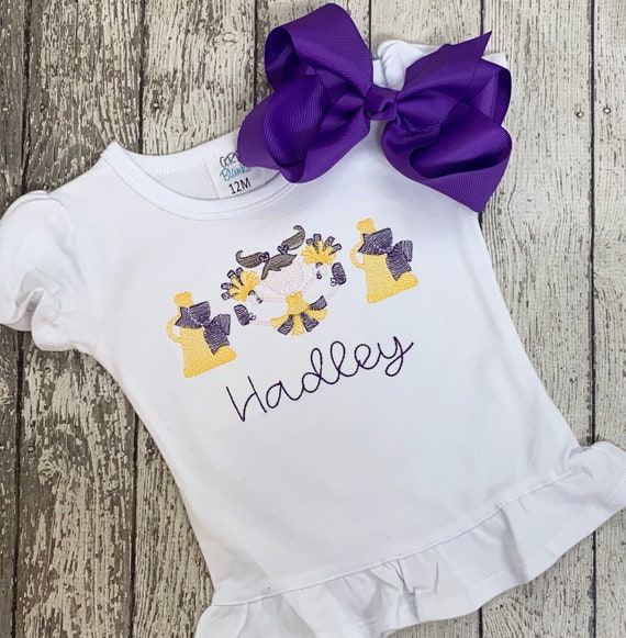 Ready to Ship Cheerleader Shirts for Girls- Football Shirts for Girls -Football Shirts for Toddlers- Football Shirts Personalized