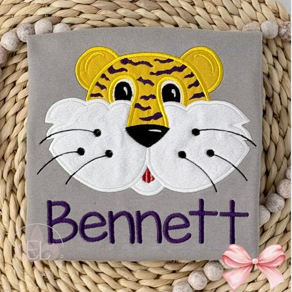 Football Shirt Boy, Purple and Gold Football Shirt, Tiger Football Shirt, Football Shirt Girl, Boys Football Shirt, Girls Football Shirt