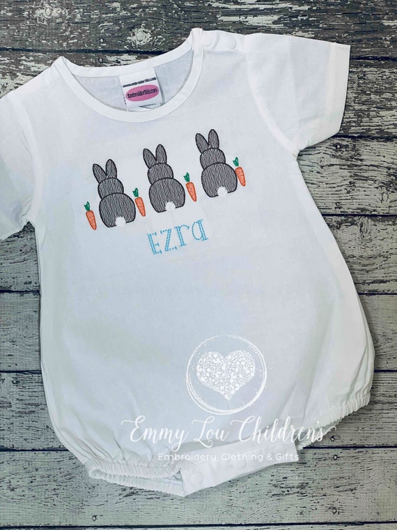easter romper boy