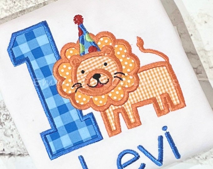 Lion Birthday Shirt, First Birthday Shirt, 1st Birthday Shirt, First Birthday Shirt Toddler, Birthday Shirt Lion, 1st Birthday, Birthday