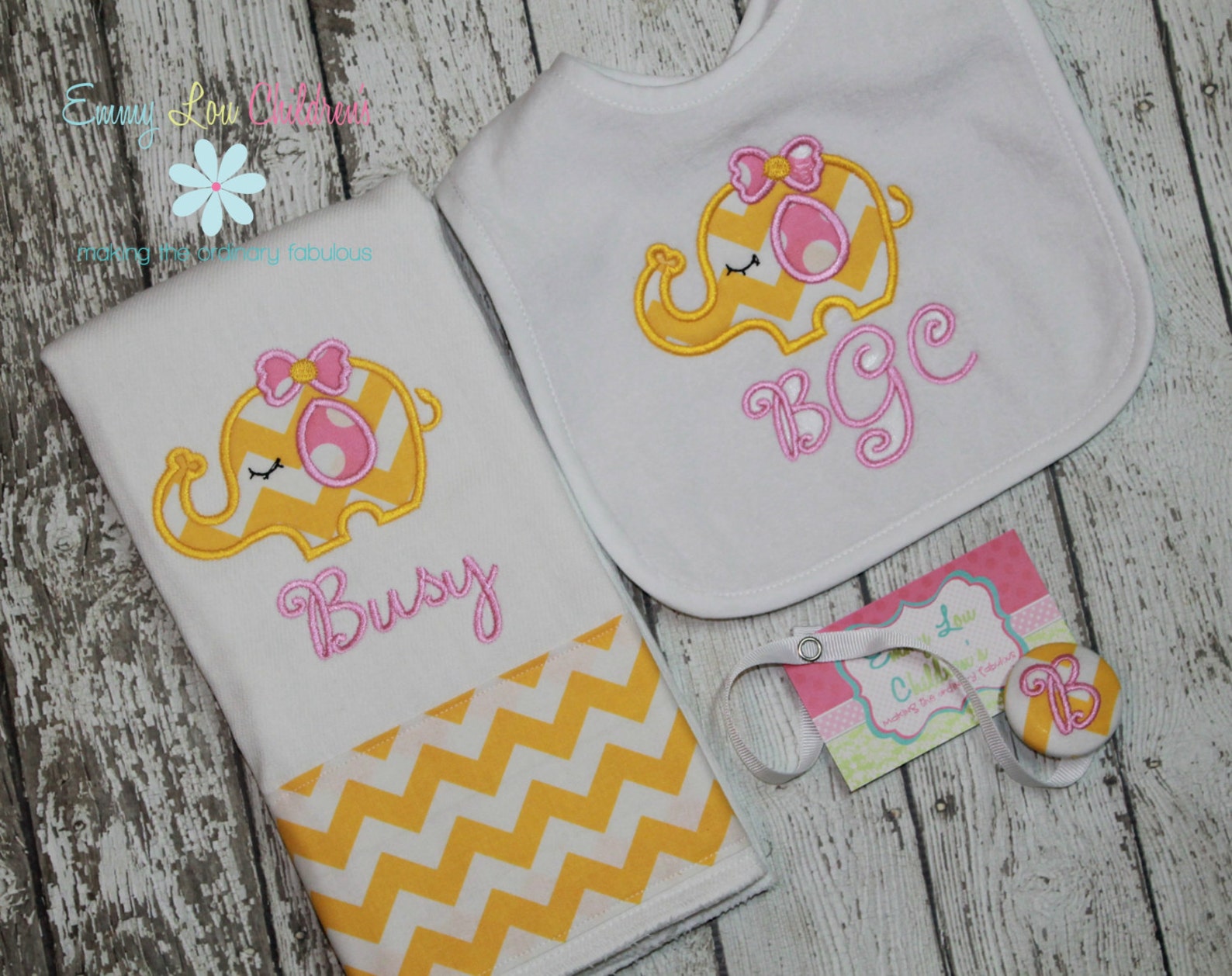 Personalized Baby Gift Set Personalized Burp Cloth Pacifier Etsy