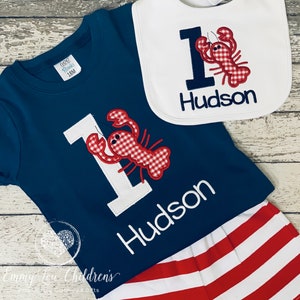 First Birthday Outfit, Boys Birthday Outfit, Boy Birthday Set, Crawfish Birthday, Crawfish Boil, First Birthday Shirt, Pinch Me Im One