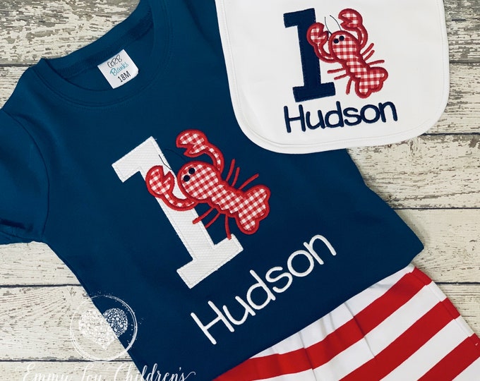First Birthday Outfit, Boys Birthday Outfit, Boy Birthday Set, Crawfish Birthday, Crawfish Boil, First Birthday Shirt, Pinch Me Im One