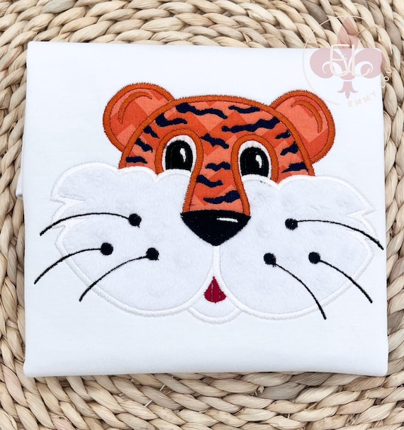 Personalized Tiger Football Shirt - Embroidered Game Day Mascot