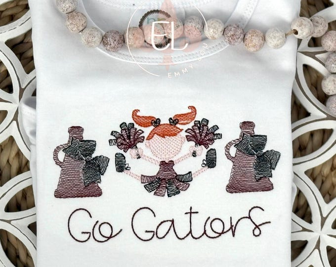 Personalized Football Shirt for Girls: Game Day Cheerleader Tee