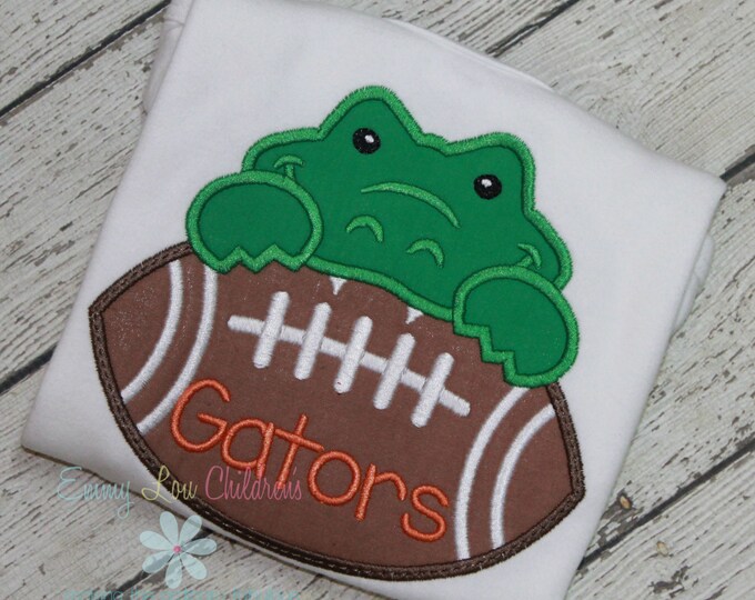 Gator Football Shirt or Bodysuit Personalized for Boy or Girl
