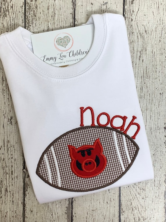 Razorback Shirt, Boys Football Shirt, Hog Football Shirt, Arkansas Football. Toddler Shirt, Arkansas Razorback